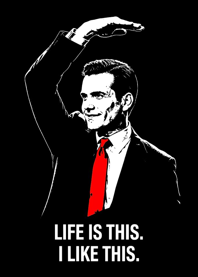 Harvey Specter Suits Quote Poster