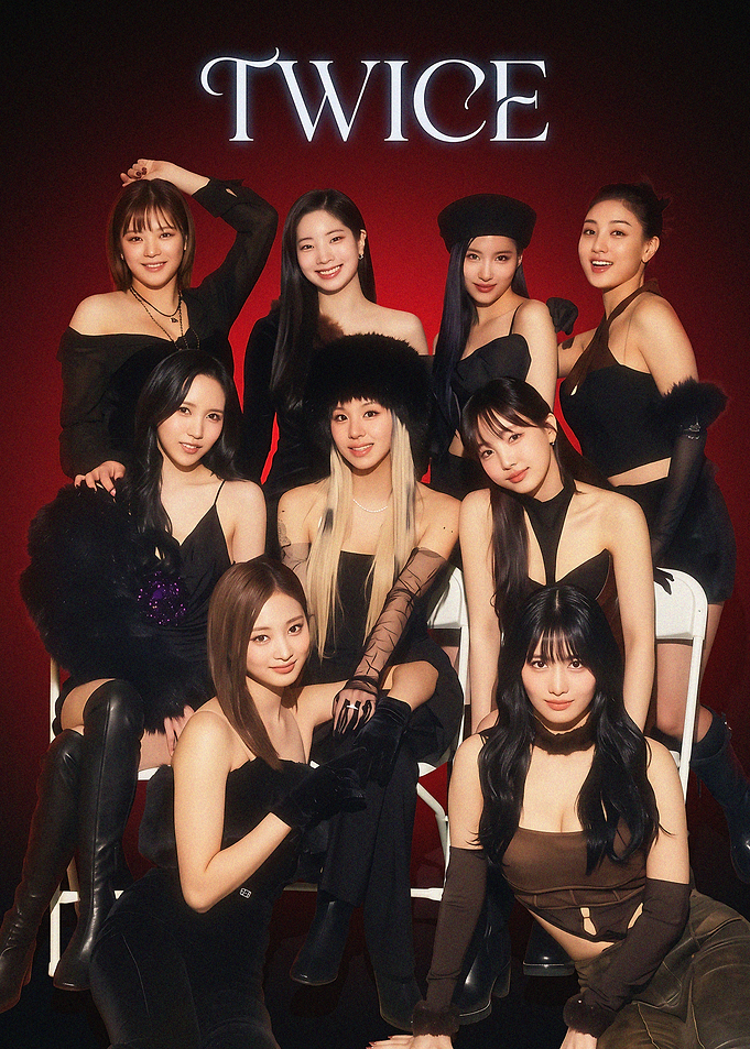 TWICE K-pop Group Portrait