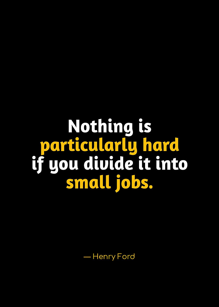 Henry Ford Inspirational Quote Poster