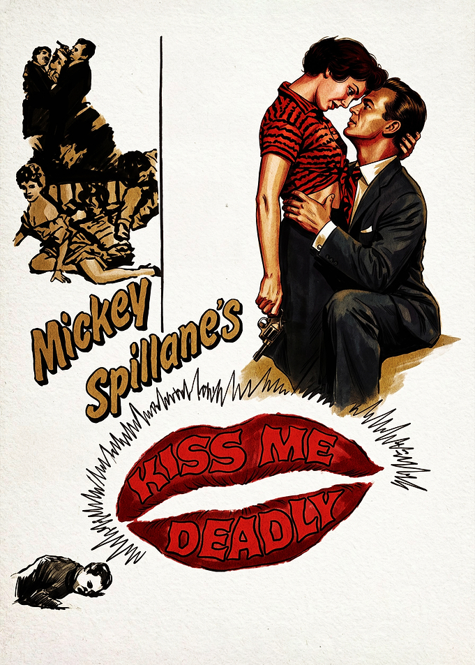 Kiss Me Deadly Vintage Movie Poster