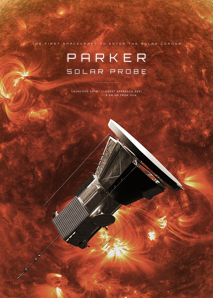 Parker Solar Probe Space Poster