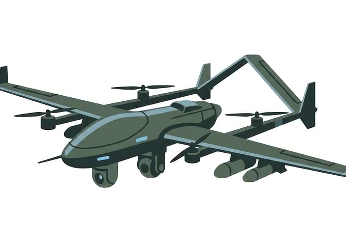 Military Surveillance and Attack Drone
