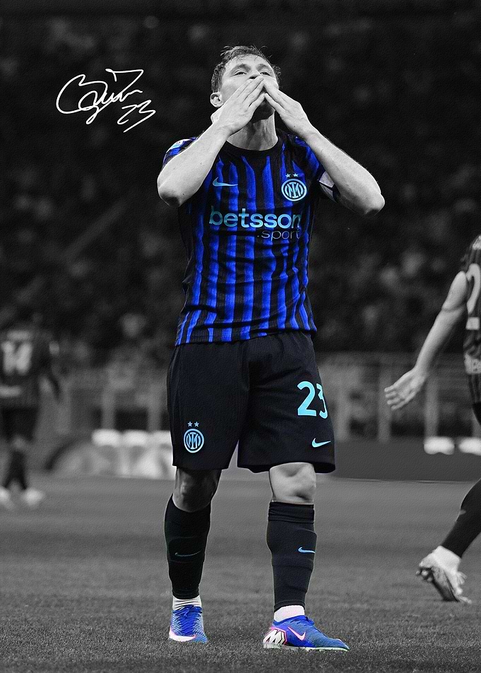 Nicolo Barella Celebration