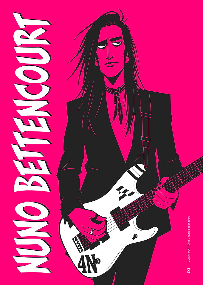 Nuno Bettencourt / Stylized Guitar Portrait