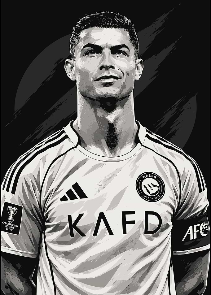 Cristiano Ronaldo Al Nassr Portrait