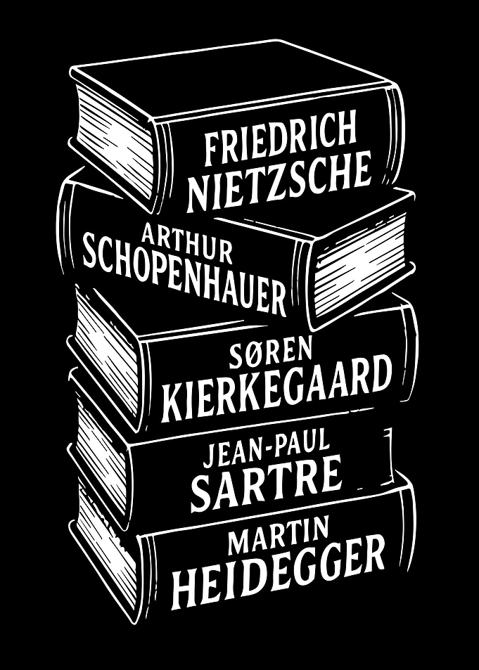 Stack of Famous Philosophical Books
