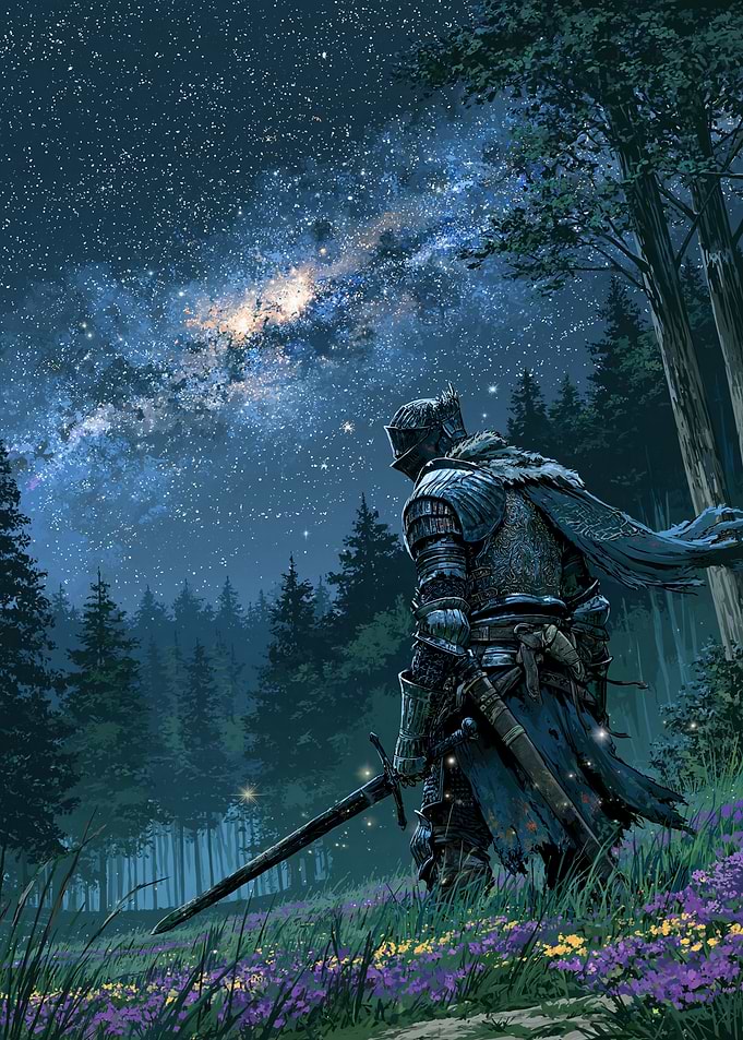 Knight Under the Milky Way