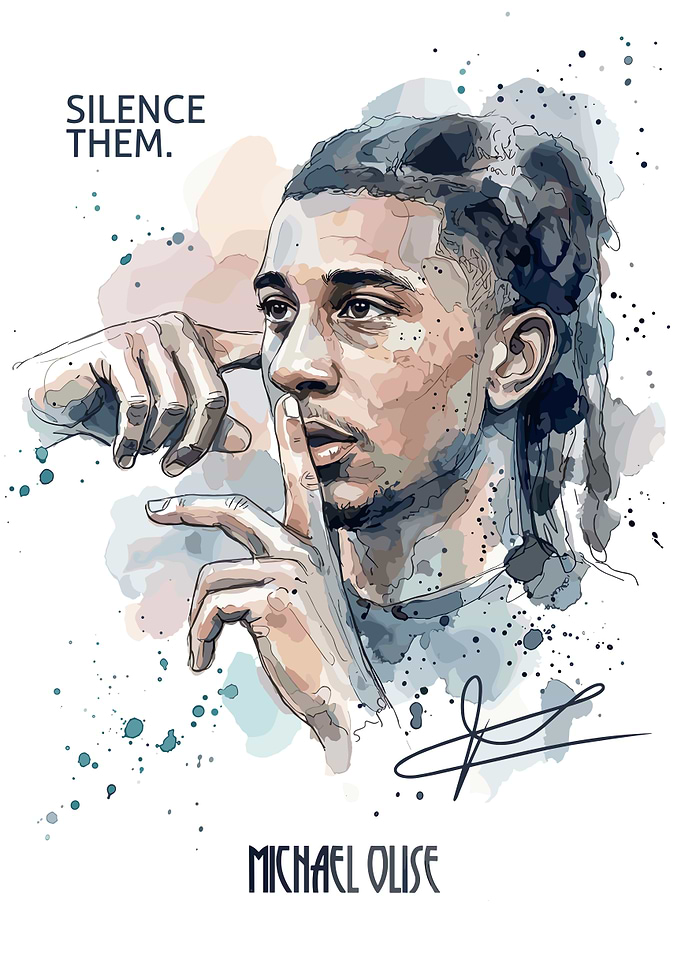 Michael Olise Silence Them Poster
