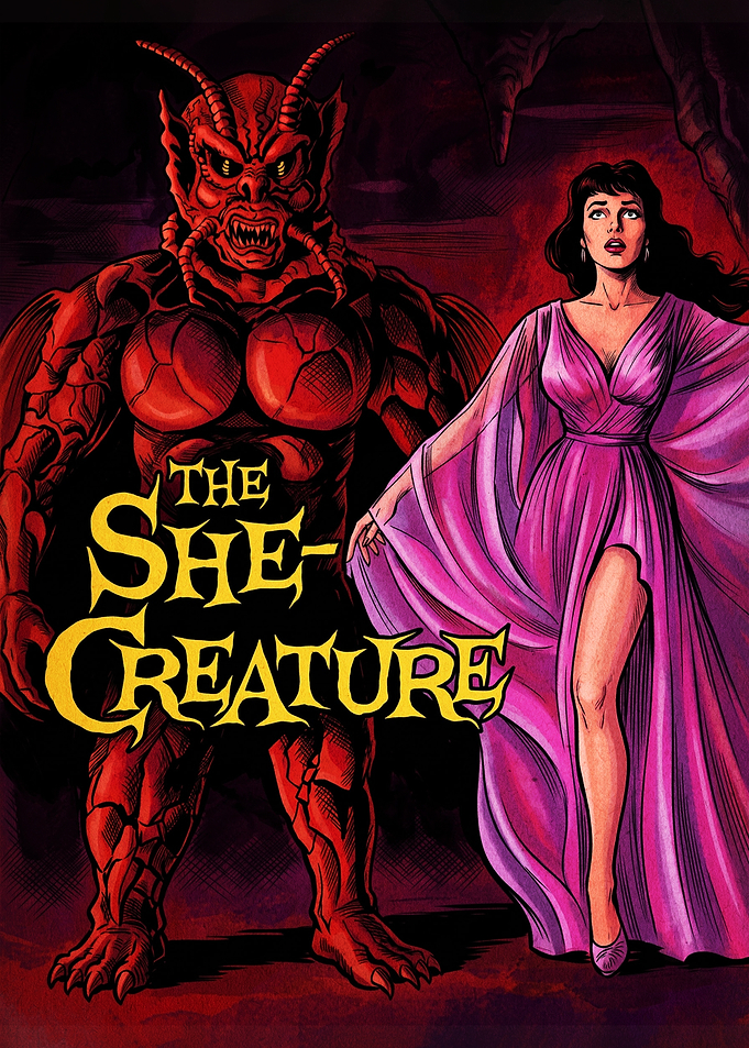 The She-Creature Vintage Movie Poster