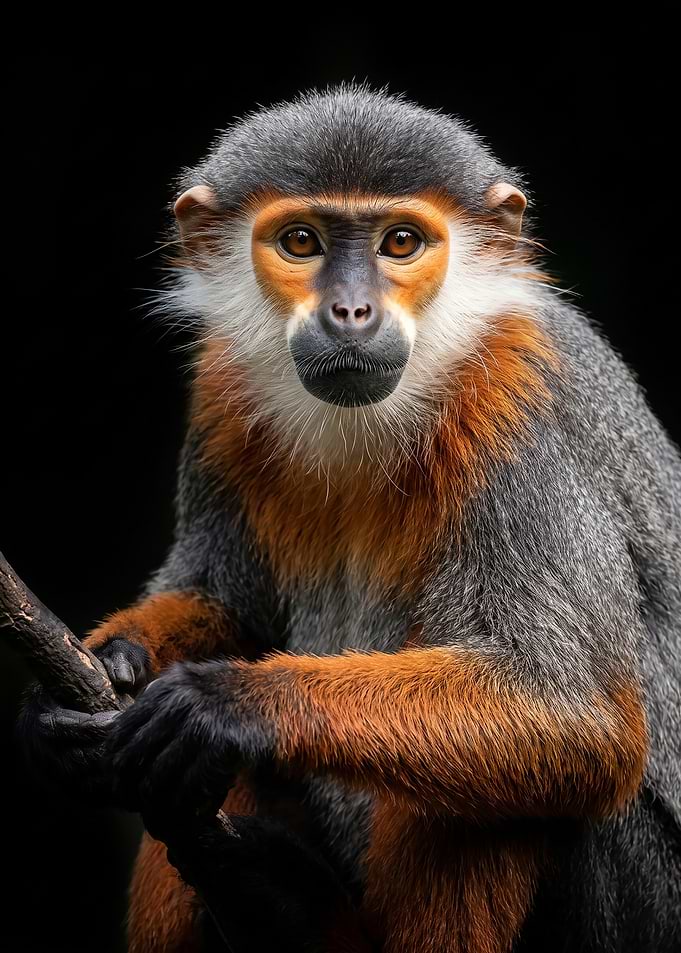 Portrait of a Red-Bellied Monkey