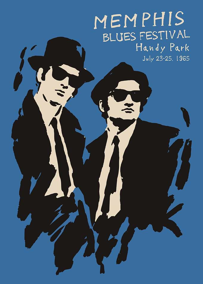 Blues Brothers Memphis Festival Poster