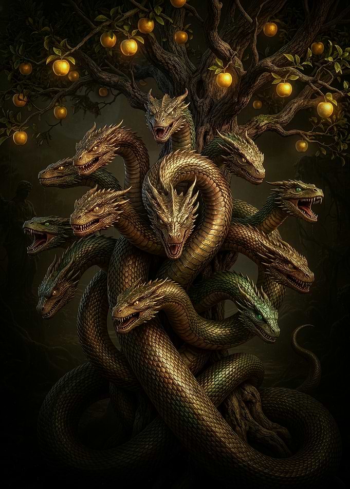Ladon Guarding the Golden Apples