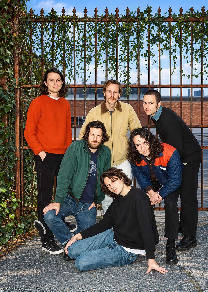 Indie Rock Band Group Portrait