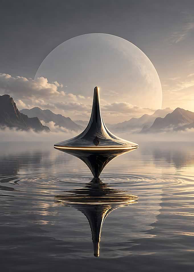 Inception Totem Spinning on Water
