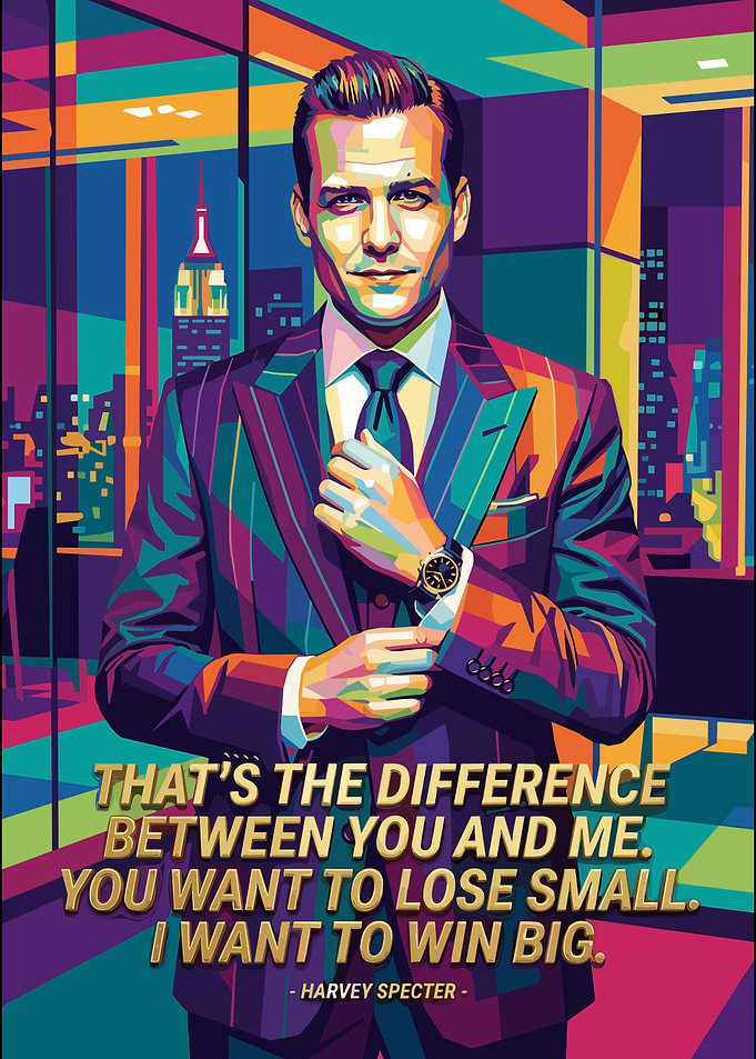 Harvey Specter Pop Art Poster