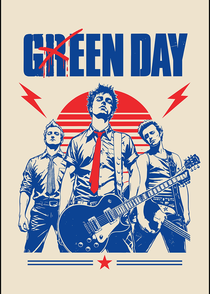 Green Day Band Poster Art