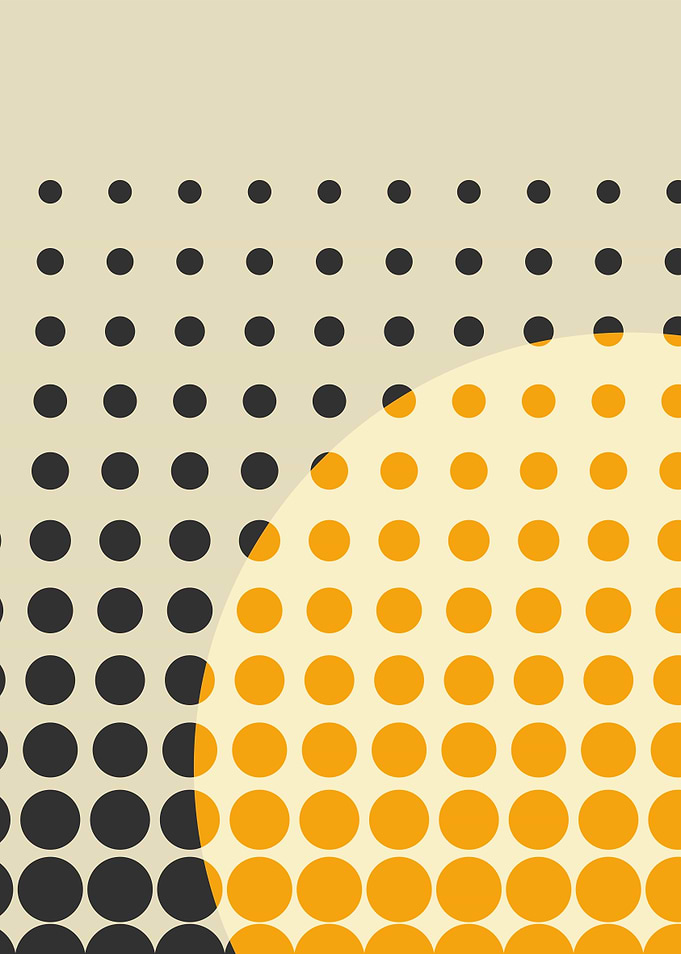 Minimalist Abstract Polka Dot Pattern