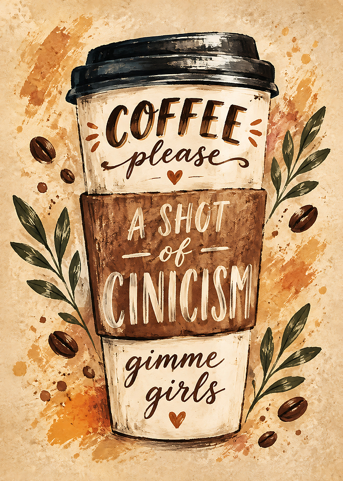 Coffee Please A Shot of Cinicism