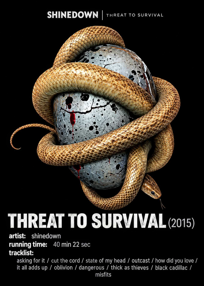 Shinedown Threat to Survival Album Poster