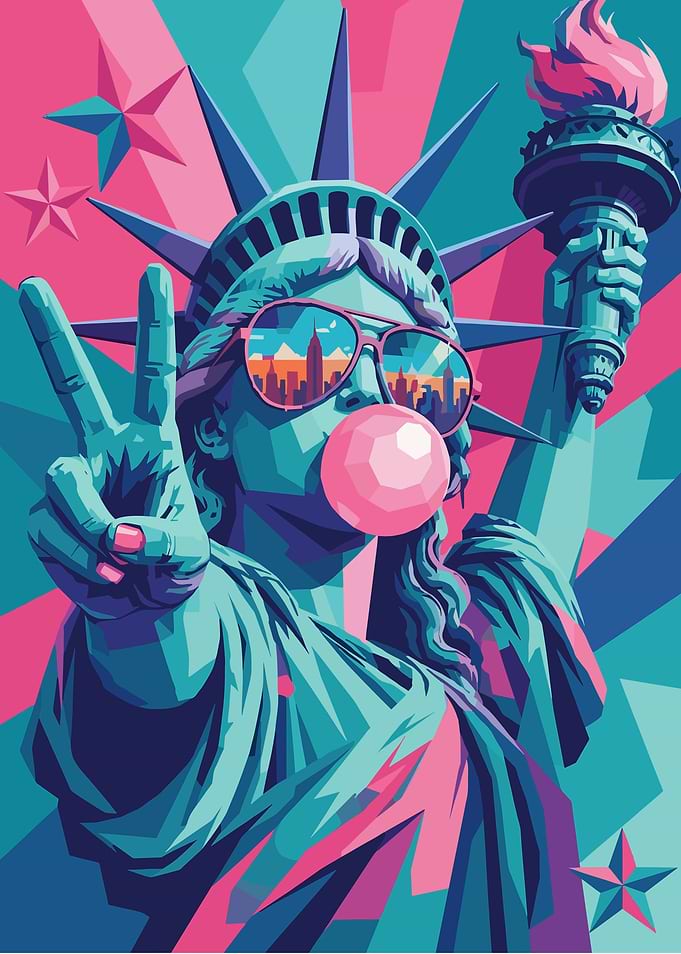 Pop Art Statue of Liberty