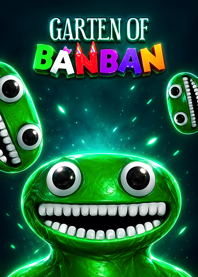 Garten of Banban Green Monster Poster
