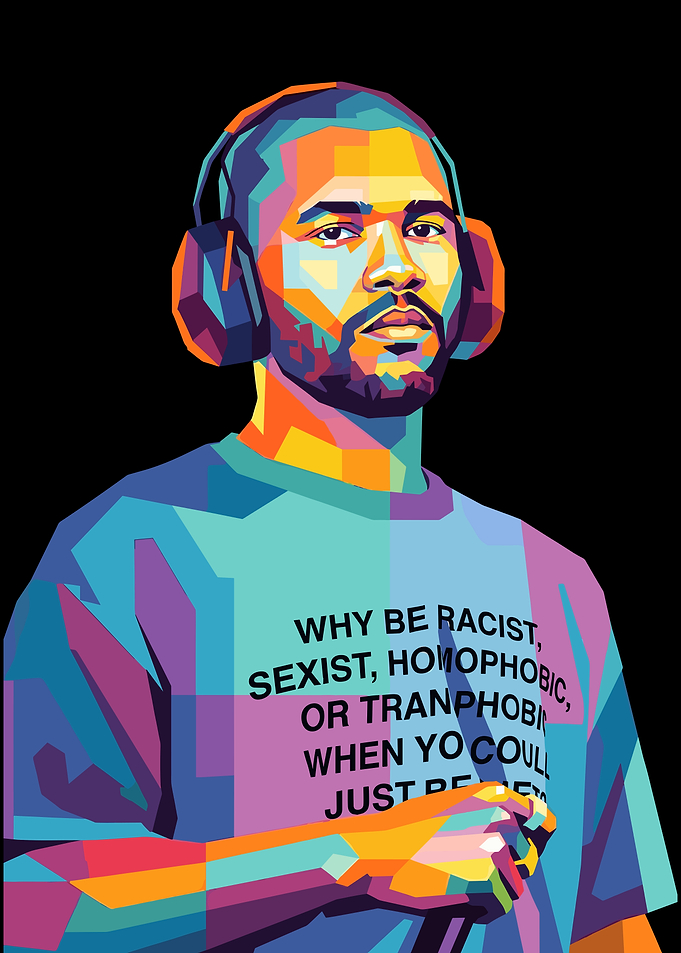 Frank Ocean Pop Art Portrait