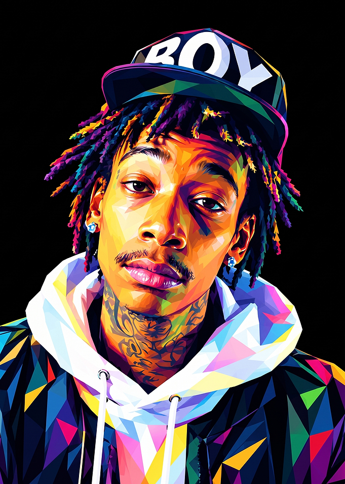 Wiz Khalifa Pop Art Portrait