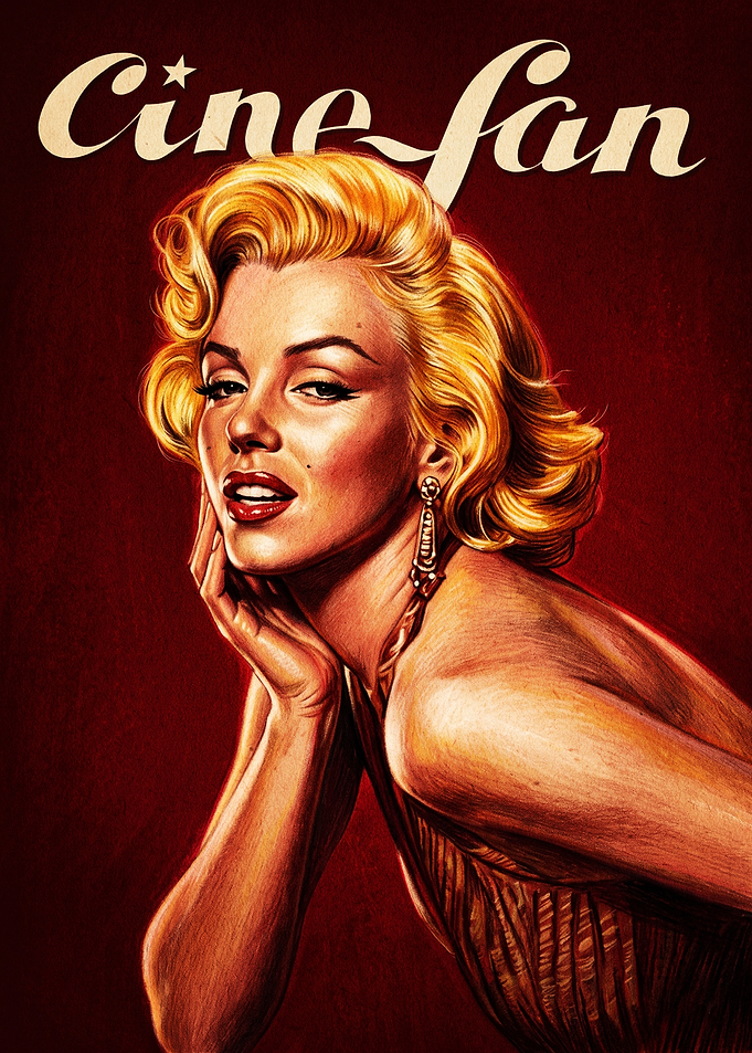 Marilyn Monroe Cine-fan Vintage Poster