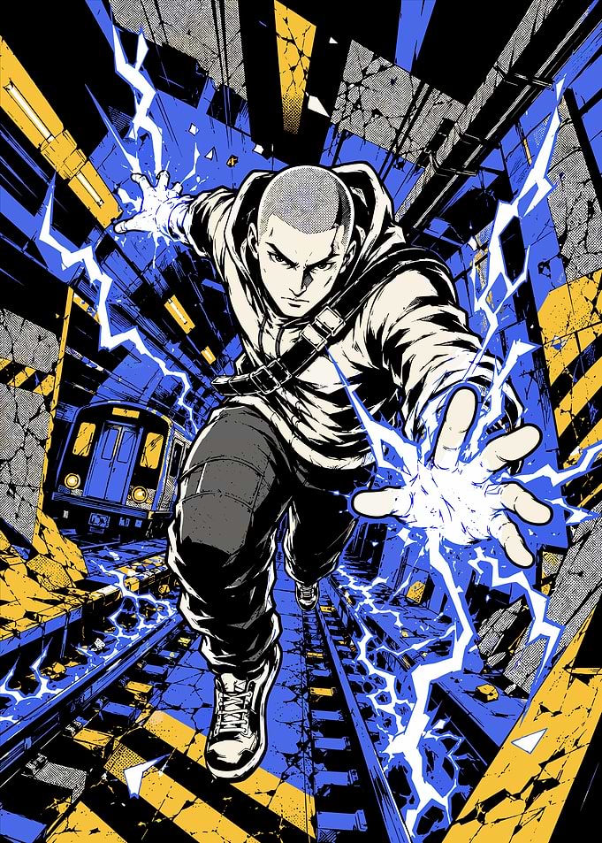 Cole MacGrath Infamous Subway Action Art