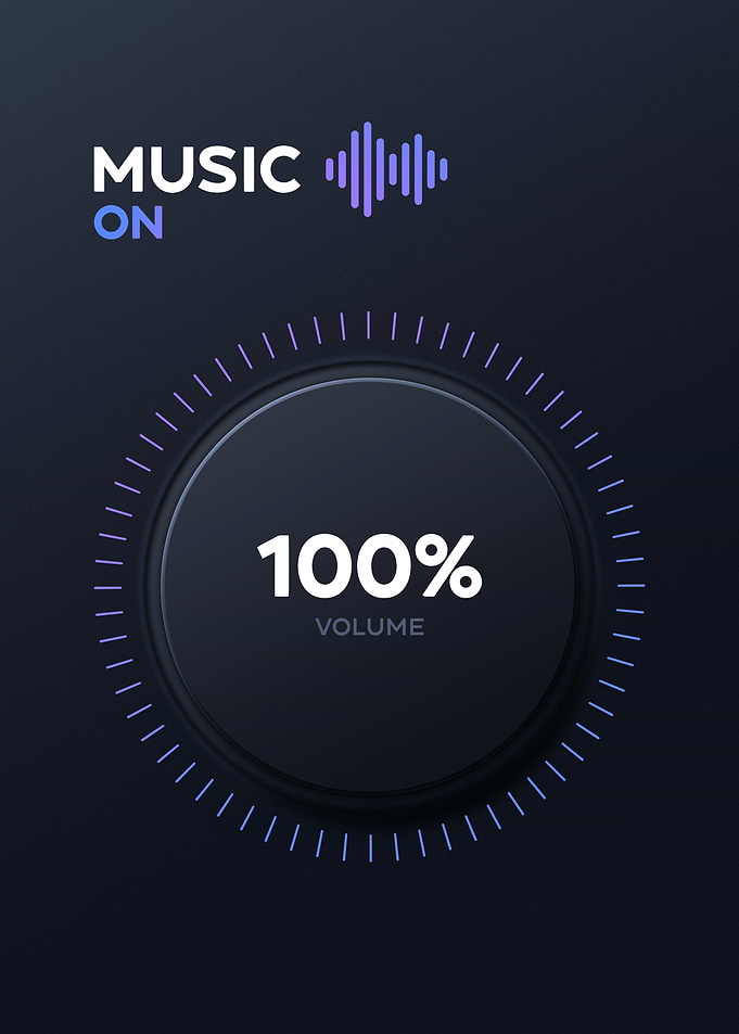 Music On Volume Control Interface