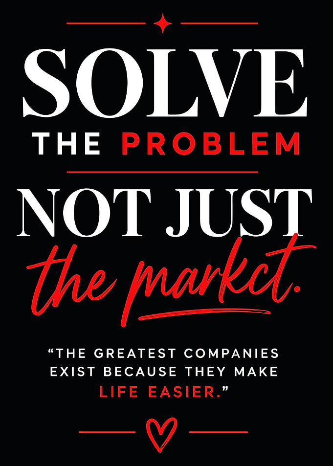 Solve The Problem Inspirational Quote Poster