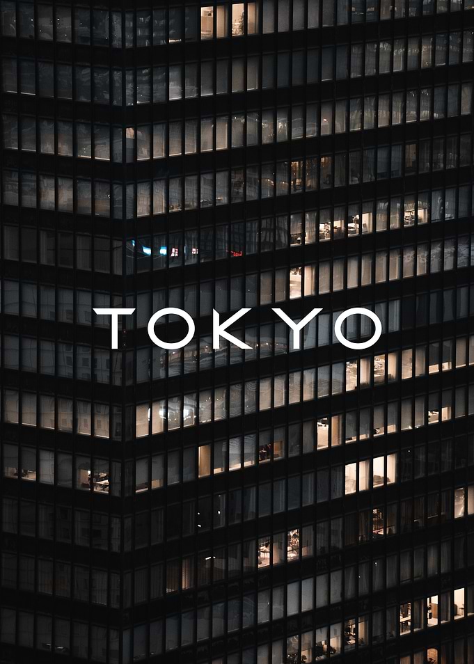 Tokyo City Skyscraper Night View