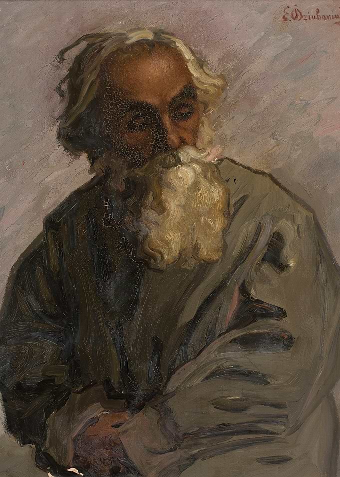 Oil Painting of an Elderly Man