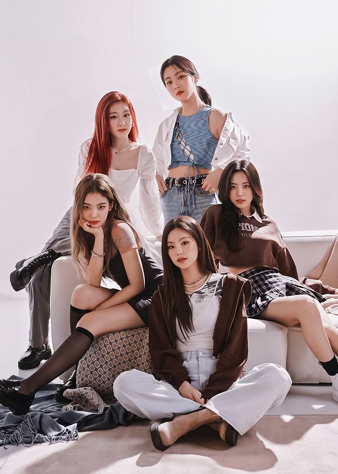 ITZY K-pop Group Portrait