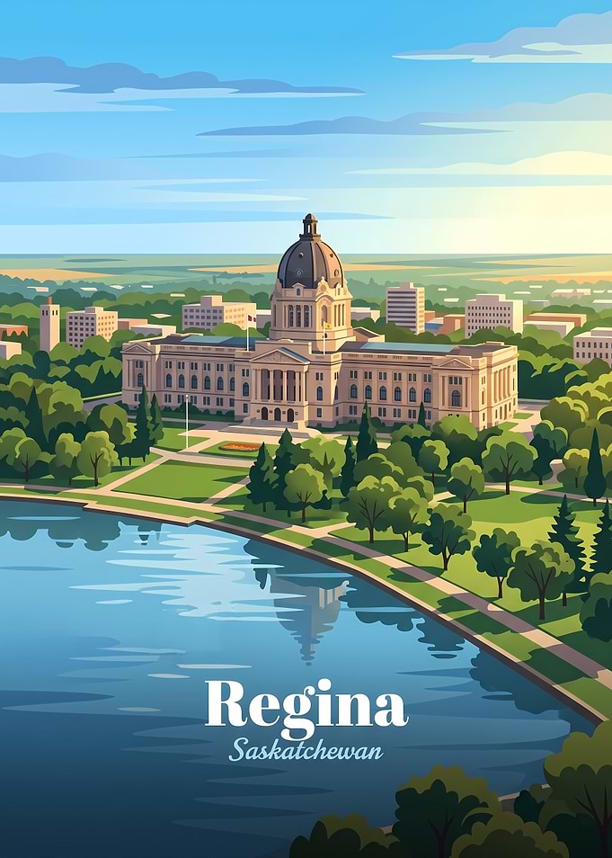 Regina Saskatchewan Travel Poster