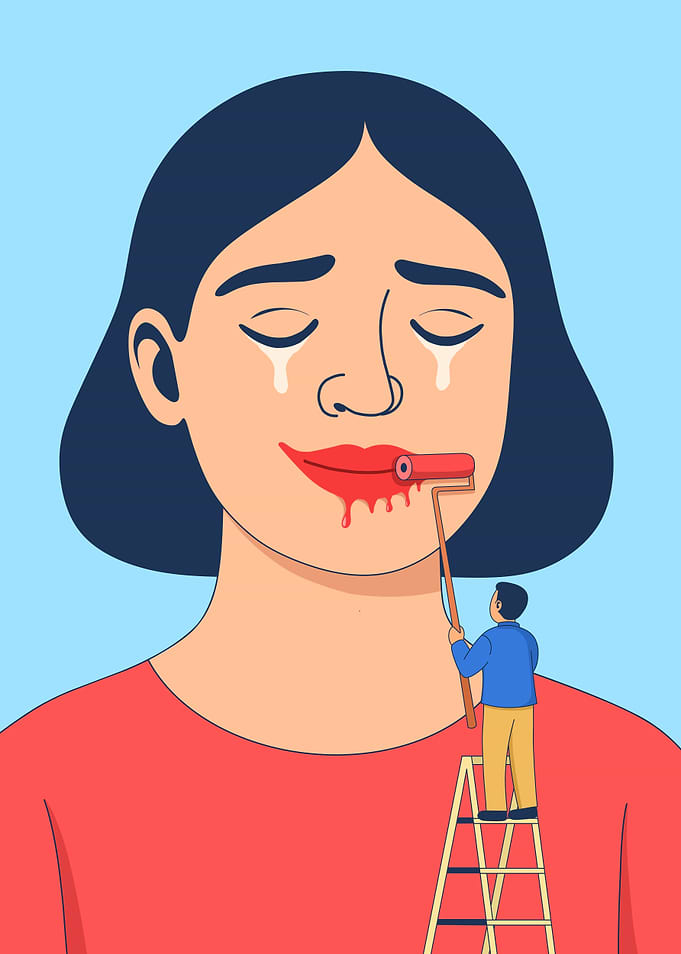 Painting a Fake Smile