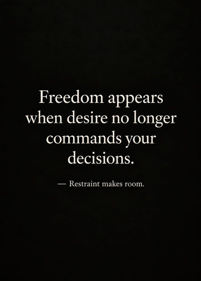 Inspirational Quote on Freedom and Restraint