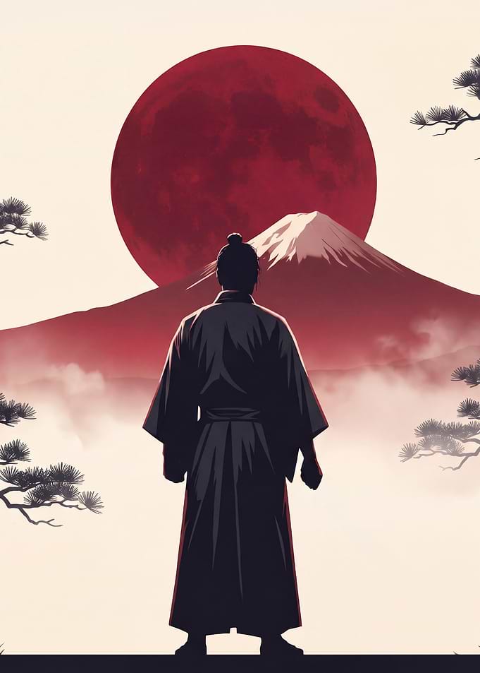 Samurai Under the Red Moon