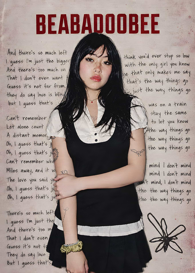 Beabadoobee Music Poster with Lyrics