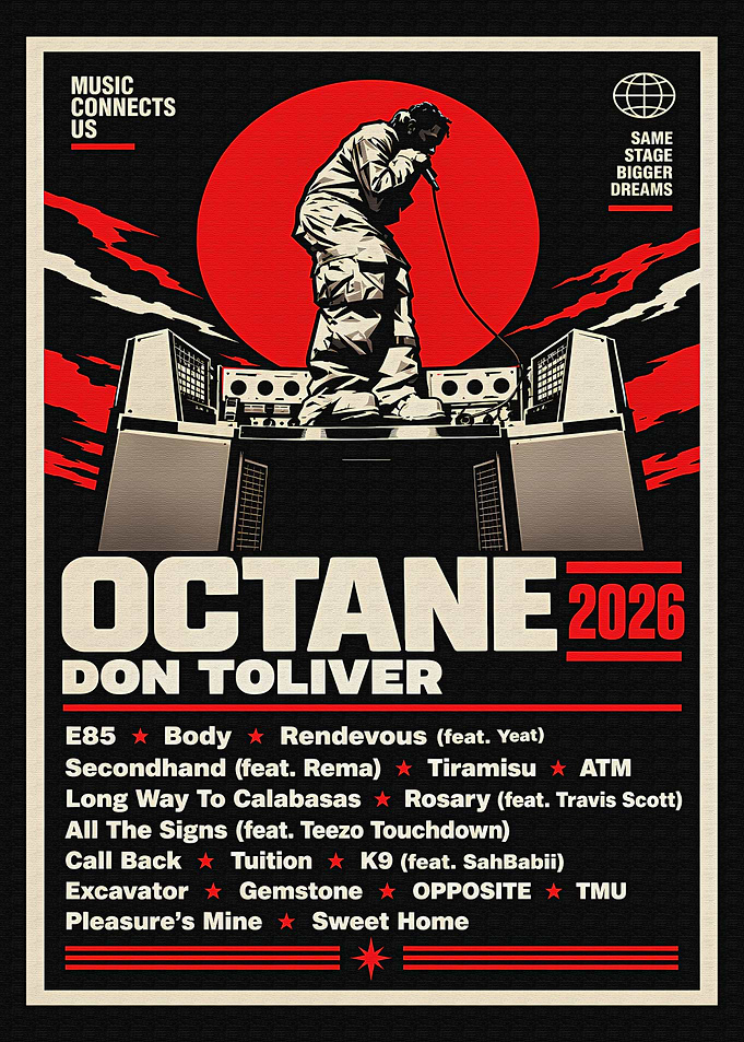 Don Toliver Octane 2026 Music Poster