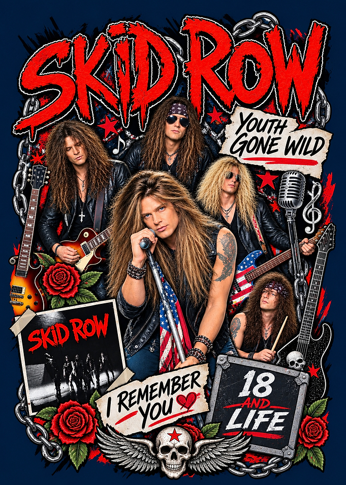 Skid Row Band Tribute Poster