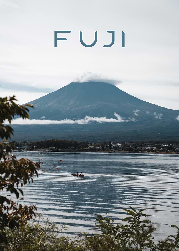 Mount Fuji Lake View Poster