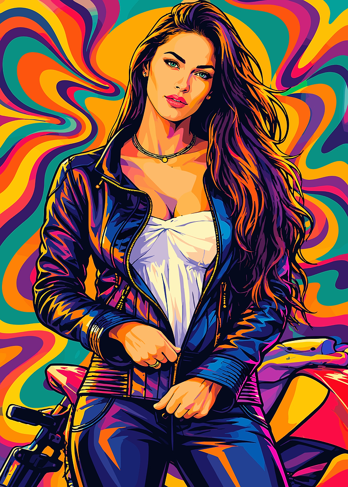 Pop Art Portrait of Megan Fox
