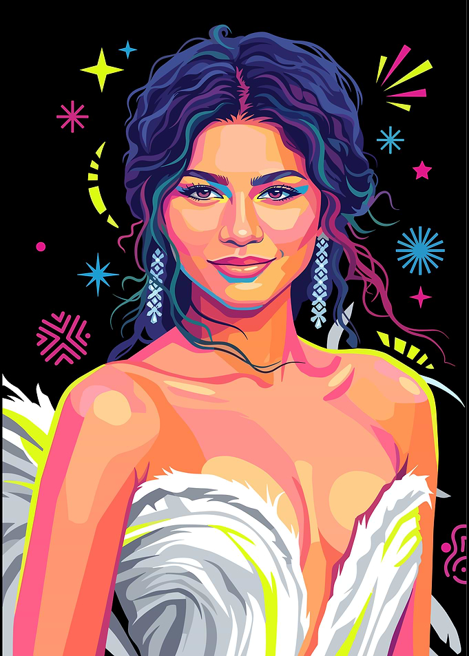 Zendaya Pop Art Portrait