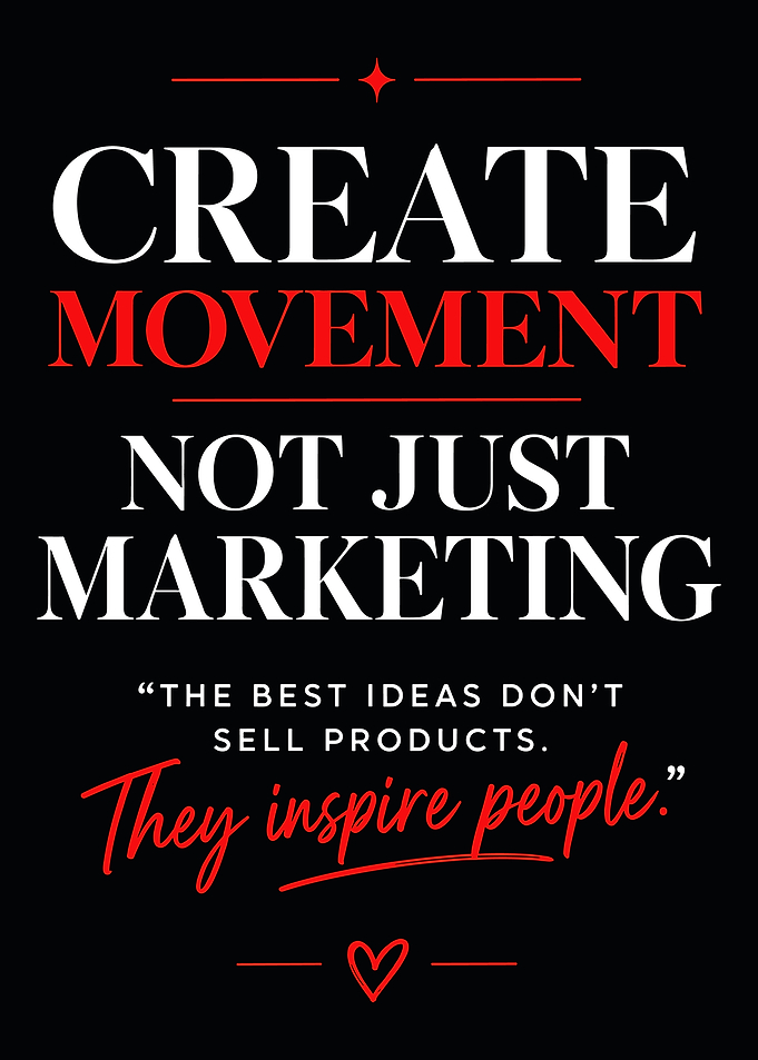 Create Movement Inspirational Quote Poster