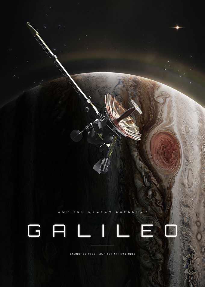 Galileo Jupiter System Explorer Poster
