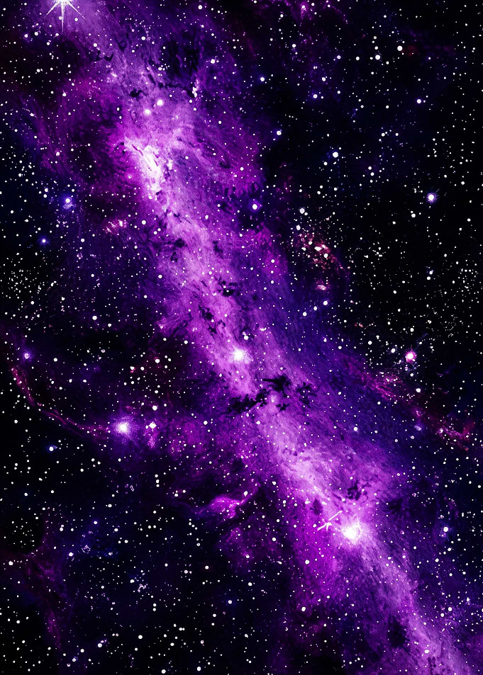 Vibrant Purple Nebula Space Background