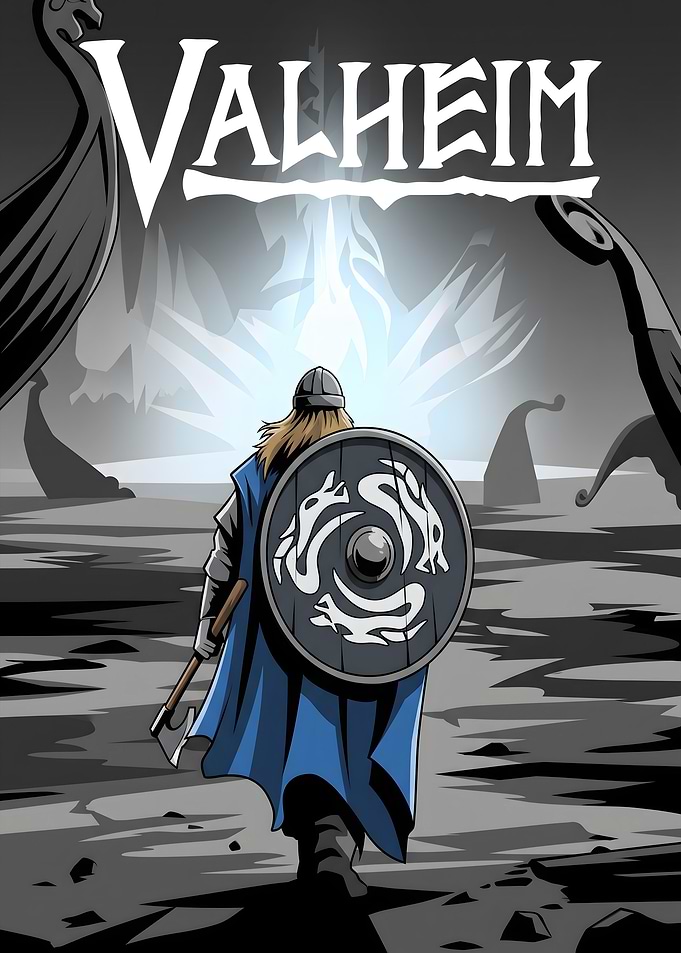 Valheim Viking Warrior Poster