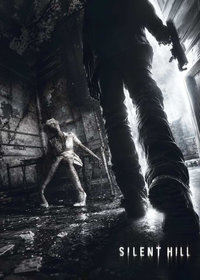 Silent Hill Horror Game Poster