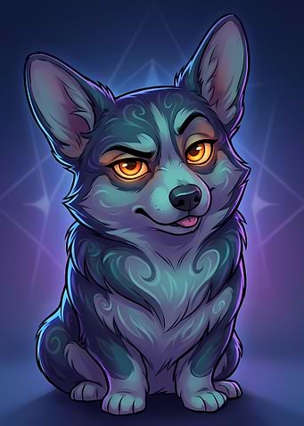 Mystical Judgemental Corgi